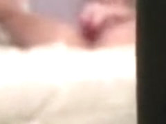 Spying on gal masturbating with sextoy