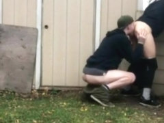 Fucking Behind The Shed