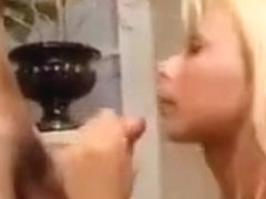 A blonde TS gets hard anal fucking!