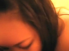 So sexy phillipinian brunette girlfiend make a hell of a blowjob monday night