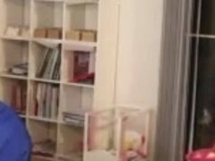 My sexy wife cleaning the bedroom