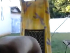 Masturbating on backyard II