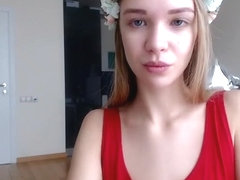 Cute Busty Blonde Teen Striptease Part 01
