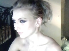 Dreamy Eyed Blonde Sucking On A Meat Pole