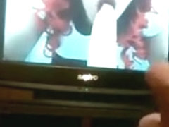 Jerking on a cock sucking crossdresser