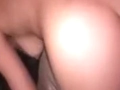 She gets rammed hard from behind by her boyfriend