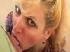 Sexy Older Wife Gives Blowjob And Gets Facial