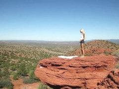 Beautiful Babe Plays With Herself Oudoors