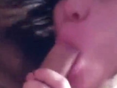 Teen girl throats and rides fat cock!!!