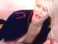 Hot Blonde Teasing On Webcam