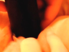 Wife Cums on a 13in Black Dildo