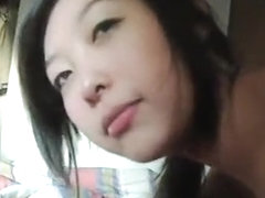 Asian Couple Goes Home So Horny She Starts Sucking In The H