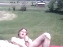 Masturbating outside on a hot day