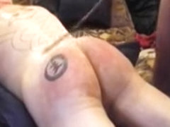 Warm up with paddle strap crop & cane!