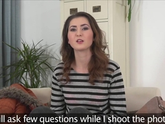 European casting with cocksucking babe