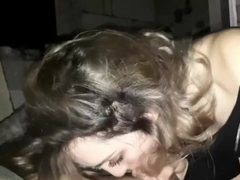 fucking drunk Russian student with a friend