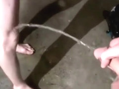 Men nude piss and erotic pissing gay The studs soak each other in urinate