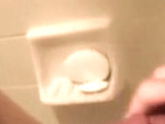 Dream Angel Sucking Knob in Bathroom