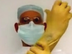 double masked dentist