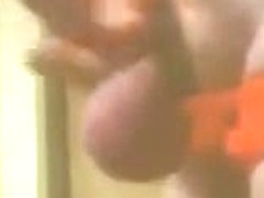 big cumload in mesh bikini