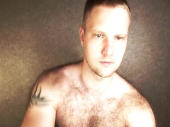 cute furry guy shows off on cam