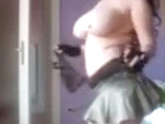 Hot Big Boobed BBW Masturbates