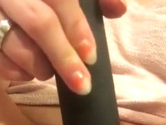 Teen masturbates with toys