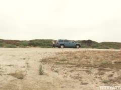 Huge titted blonde teen shows off her perfect tits and gets fucked