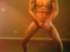 Hot fit redhead jerks off