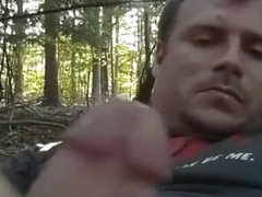 Stroking My Big Dick In The Middle Of The Woods