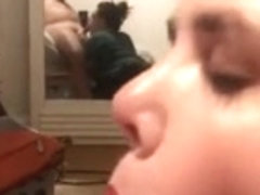 Wife tries new lipstick and gets a mouth full of cum!