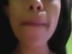 Hot latina girl sucks and rides her bf pov on the bed