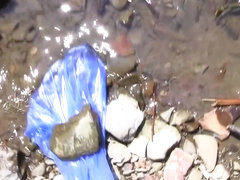 Katya in guy licks his gal's pussy in outdoor amateur video