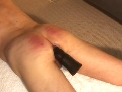 24 strokes of the cane and large dildo