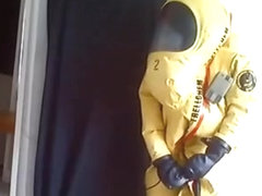 Trellchem Level A Hazmat Suit Inflation Photo Shoot