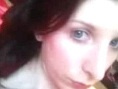 Dilettante transsexual crossdresser  self facial compolition