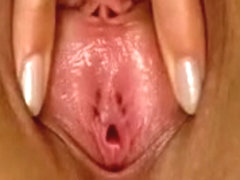 Her finger fits her pussy