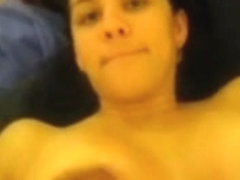 Latina Prone Bone then Titty Fucking Cum