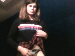 Sissy Chloe playing with a fleshlight