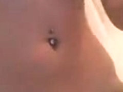 Alice plays with her pussy