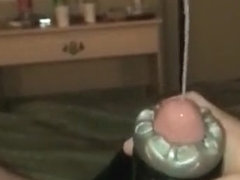 Flesh light big cumshot solo slo mo