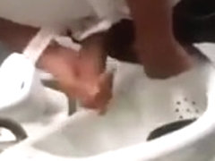 3-some urinal jerkoff