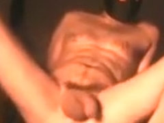 HOT GUY IN A MASK FUCKS A DILDO