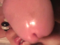 Wichsvorlage, schwarzer Handschuh und mein Schwanz