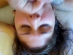 whore sucking cock for a facial