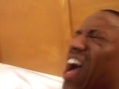 Nasty ebony girl enjoys the pleasure that a huge black shaft provides