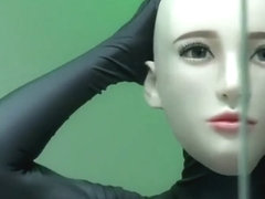 Dollrotic transforming in a zentai doll