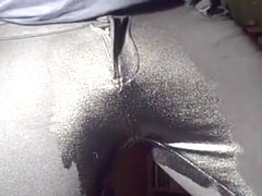 Pissing in my Comfy Tight Black Pants