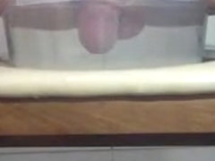 Dipping a cock in very hot water