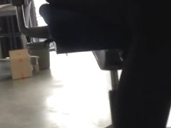 Candid Feet Under Table (& faceshot)